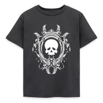Tête de mort - T-shirt Enfant - charbon - Devant - AI Model Kid Female (0cm)
