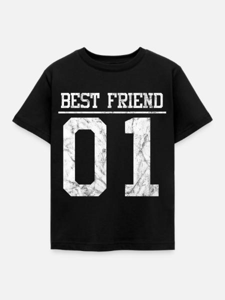 Beste Freunde Best Friend - Kinder T-Shirt - Schwarz