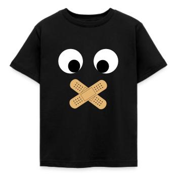 Bouche de visage Interdire cadeau amusant pour l’enfant - T-shirt Enfant - noir - Devant - AI Model Kid Female (0cm)