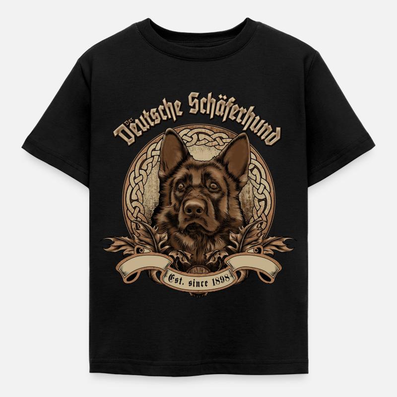 Der Deutsche Schäferhund - Kinder T-Shirt - Schwarz