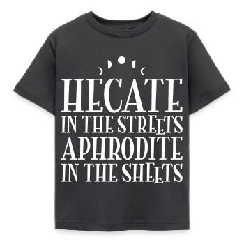 Hexen - Kinder T-Shirt - Dunkelgrau - Vorne - AI Model Kid Female (0cm)