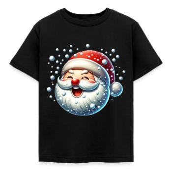 Boules de neige Boules de neige Noël Bande dessinée drôle - T-shirt Enfant - noir - Devant - AI Model Kid Female (0cm)
