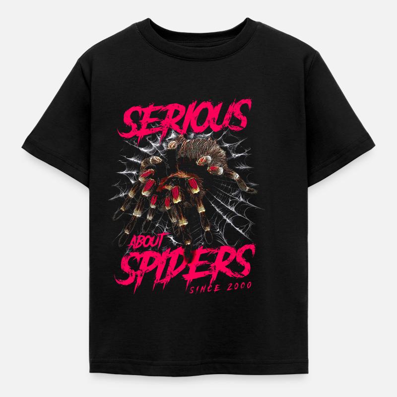 Sérieux au sujet des araignées Tarentule de compagnie Née en 2000 - T-shirt Enfant - noir
