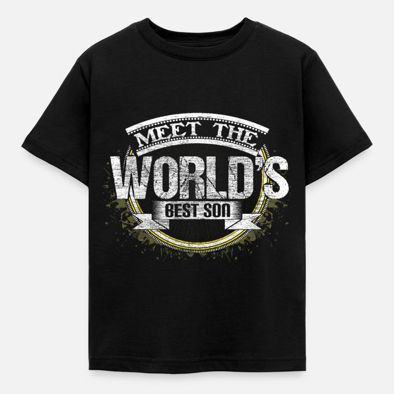 Bester Sohn Familie Junge - Kinder T-Shirt - Schwarz