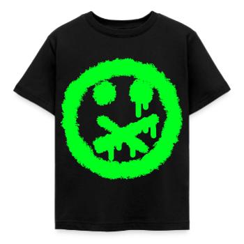 Interdiction de parler de Smilie - T-shirt Enfant - noir - Devant - AI Model Kid Female (0cm)