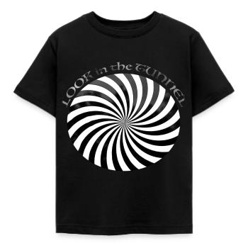 Hypnosis tunnel turns BESTSELLER into illusion - Kids' T-Shirt - black - Front - AI Model Kid Female (0cm)