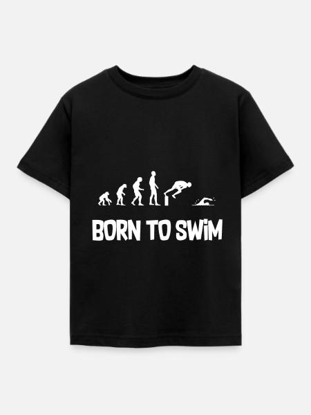 Evolution Tshirt Natation - T-shirt Enfant - noir