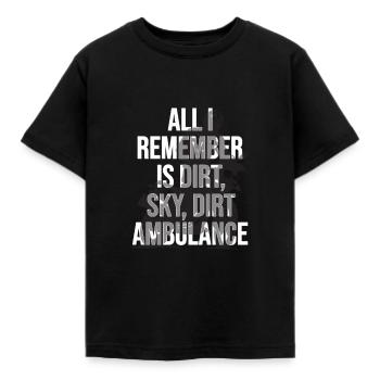 Mountain bike - Kids' T-Shirt - black - Front - AI Model Kid Female (0cm)