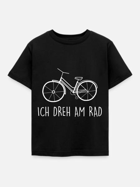 Fahrrad - Kinder T-Shirt - Schwarz