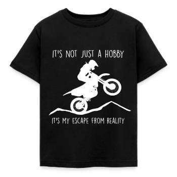 it s not just a hobby Motocross passion - Kinder T-Shirt - Schwarz - Vorne - AI Model Kid Female (0cm)