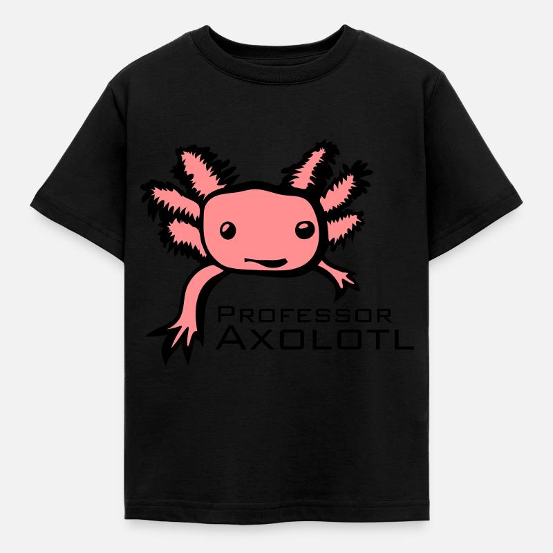 Axolotl - Kids' T-Shirt - black