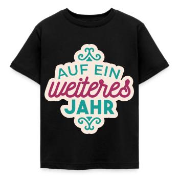 New year - great gift - Kids' T-Shirt - black - Front - AI Model Kid Female (0cm)