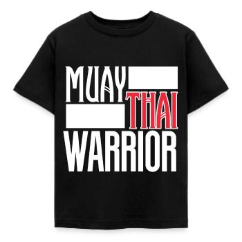 Muay Thai - Kids' T-Shirt - black - Front - AI Model Kid Female (0cm)
