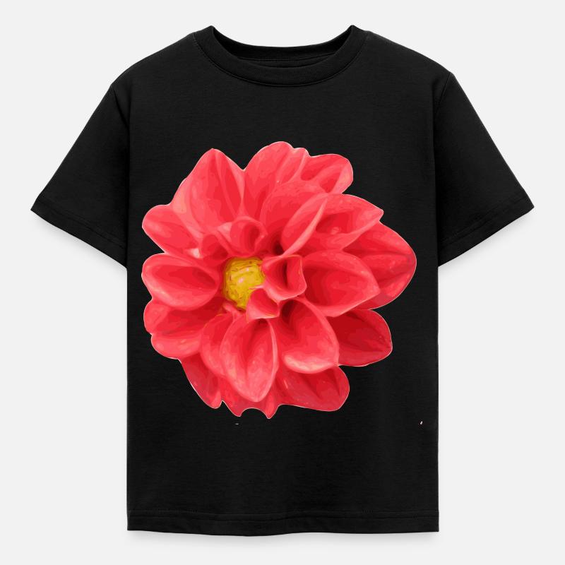 fleur - T-shirt Enfant - noir