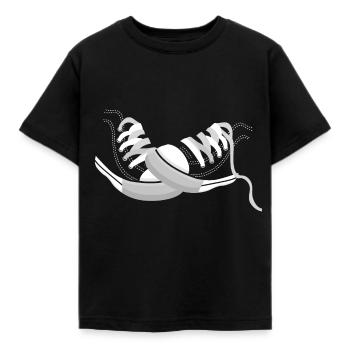 Real Star schuhe basket spadrie - Kinder T-Shirt - Schwarz - Vorne - AI Model Kid Female (0cm)