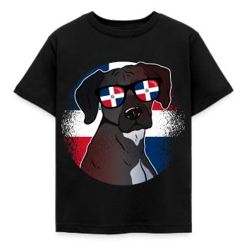 Dominikanische Republik - Kinder T-Shirt - Schwarz - Vorne - AI Model Kid Female (0cm)