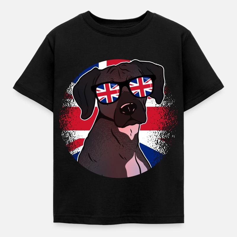 Großbritannien - Kinder T-Shirt - Schwarz
