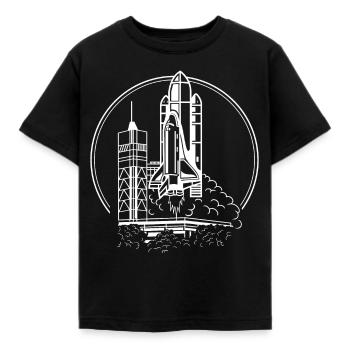 Navette spatiale - T-shirt Enfant - noir - Devant - AI Model Kid Female (0cm)