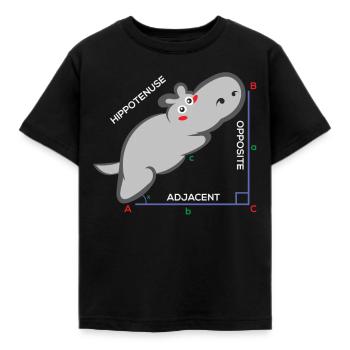 Hippotenuse Lustiges Mathemathik Lehrer Geschenk - Kinder T-Shirt - Schwarz - Vorne - AI Model Kid Female (0cm)