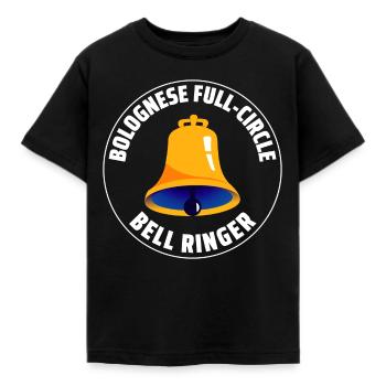 Bolognese Full-Circle Glockenläuter Hobby - Kinder T-Shirt - Schwarz - Vorne - AI Model Kid Female (0cm)