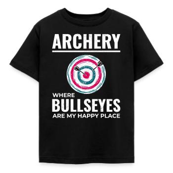 Tir à l’arc Cibles Archer Bullseye Tir Sport - T-shirt Enfant - noir - Devant - AI Model Kid Female (0cm)