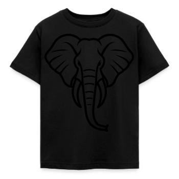 Elefant - Kinder T-Shirt - Schwarz - Vorne - AI Model Kid Female (0cm)