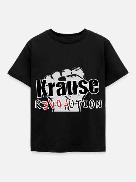 Krause Revolution - Kinder T-Shirt - Schwarz