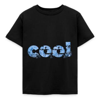 Cool Cool Cool - Kids' T-Shirt - black - Front - AI Model Kid Female (0cm)