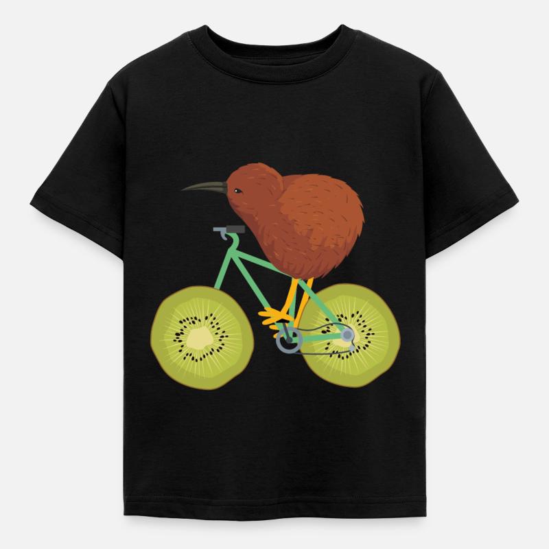 Kiwi - Kinder T-Shirt - Schwarz