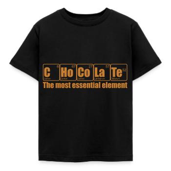 Schokolade - Kinder T-Shirt - Schwarz - Vorne - AI Model Kid Female (0cm)