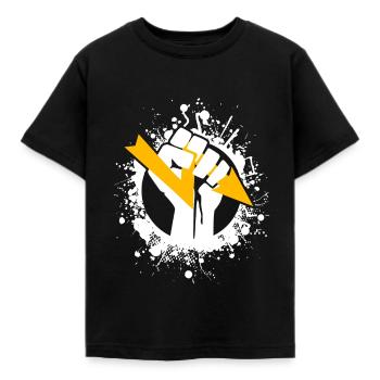 Electronics Electrician Electricity Lightning Electricity - Kids' T-Shirt - black - Front - AI Model Kid Female (0cm)