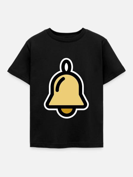 Weihnachtsglocke, Glocke, Glöckchen, Deko - Kinder T-Shirt - Schwarz