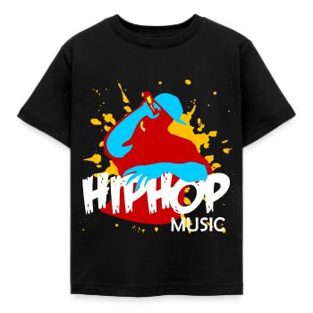 Hip hop - T-shirt Enfant - noir - Devant - AI Model Kid Female (0cm)