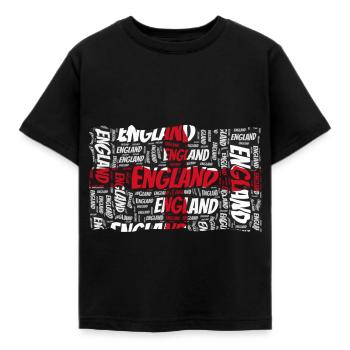 Angleterre - T-shirt Enfant - noir - Devant - AI Model Kid Female (0cm)