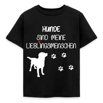 Sweet dogs saying - Kids' T-Shirt - black - Front - AI Model Kid Female (0cm)