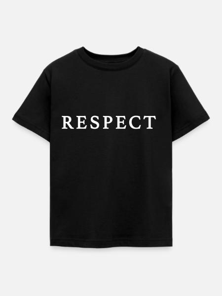RESPECT - Kinder T-Shirt - Schwarz