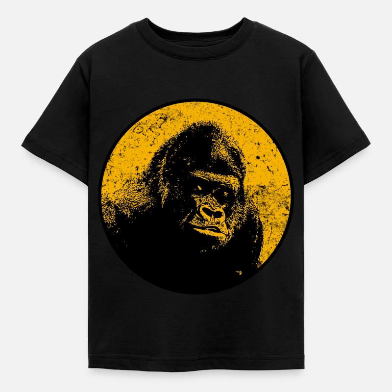 Gorilla silverback alpha gorilla - Kids' T-Shirt - black