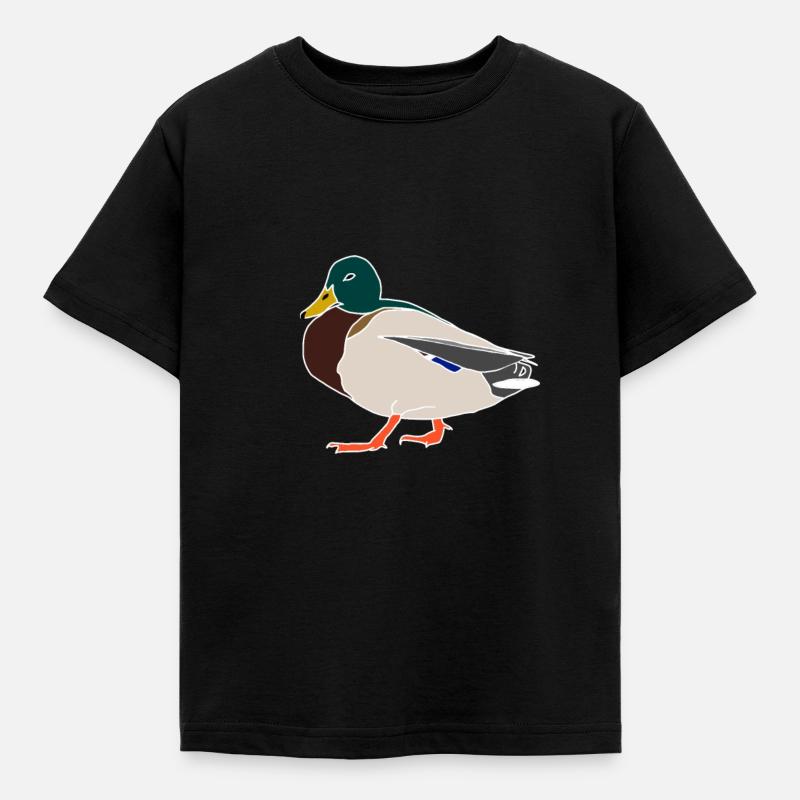 Duck - Kids' T-Shirt - black