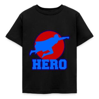 héros - T-shirt Enfant - noir - Devant - AI Model Kid Female (0cm)