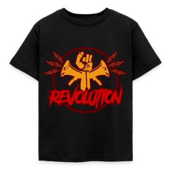 révolution - T-shirt Enfant - noir - Devant - AI Model Kid Female (0cm)