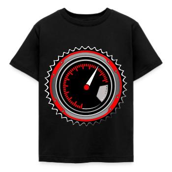Tachymètre compteur de vitesse pignon - T-shirt Enfant - noir - Devant - AI Model Kid Female (0cm)