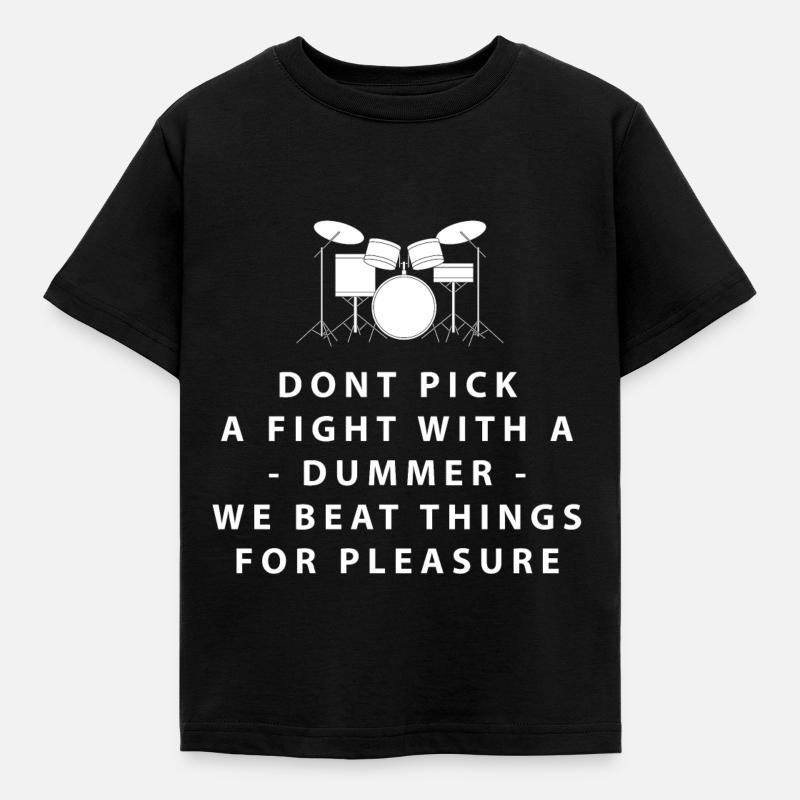 Drummer Drummer Drummer Gift - Kids' T-Shirt - black