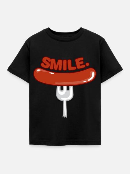 happiness - Kinder T-Shirt - Schwarz