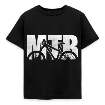 bicycle - Kids' T-Shirt - black - Front - AI Model Kid Female (0cm)