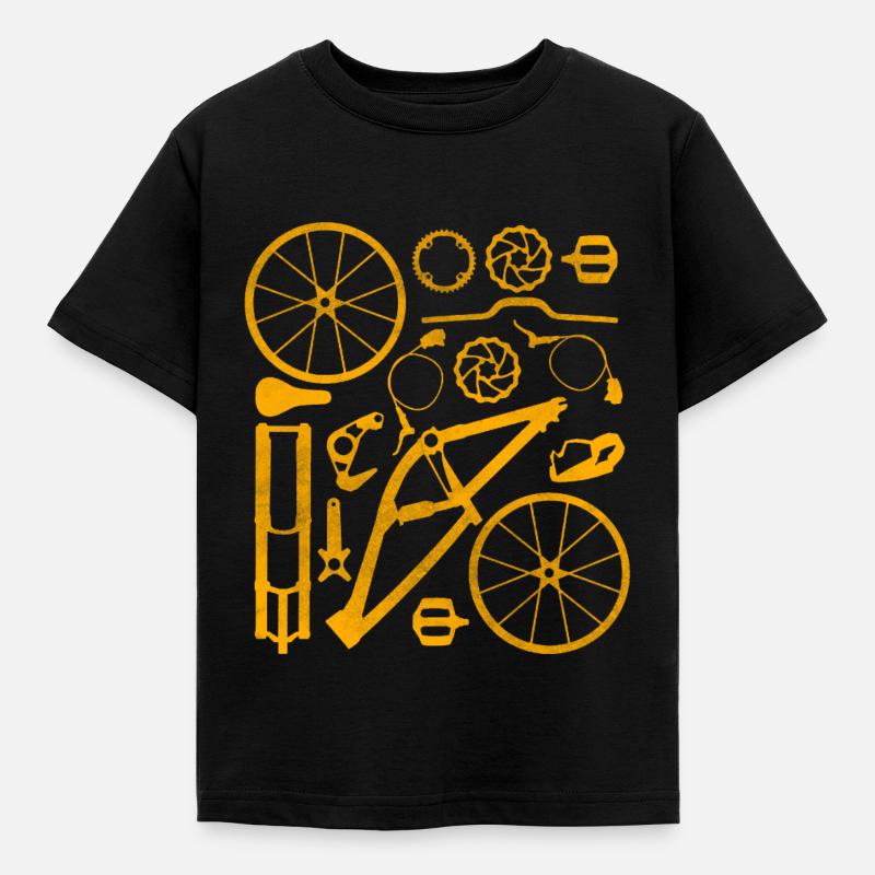 Fahrrad - Kinder T-Shirt - Schwarz