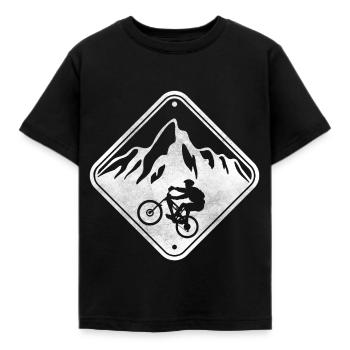 Vélo VTT VTT Sportif Biker sportif - T-shirt Enfant - noir - Devant - AI Model Kid Female (0cm)