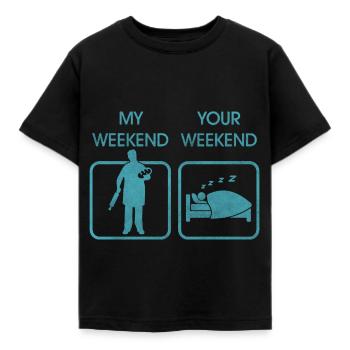 Backen Bäcker - Kinder T-Shirt - Schwarz - Vorne - AI Model Kid Female (0cm)