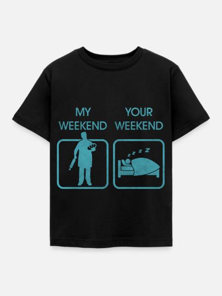Backen Bäcker - Kinder T-Shirt - Schwarz