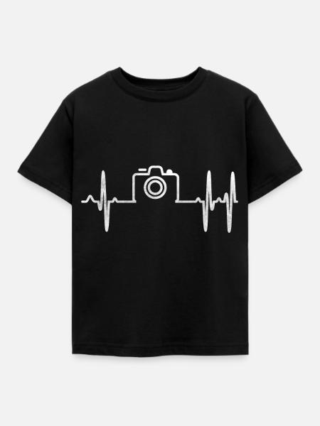 camera - Kids' T-Shirt - black