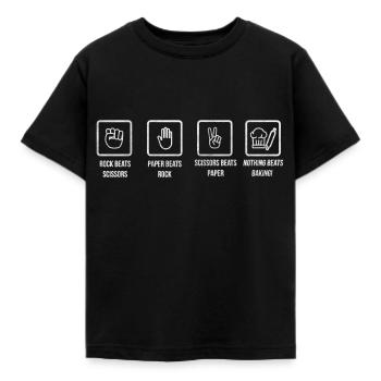 Boulangerie boulangerie loisir loisirs ching chang chong - T-shirt Enfant - noir - Devant - AI Model Kid Female (0cm)